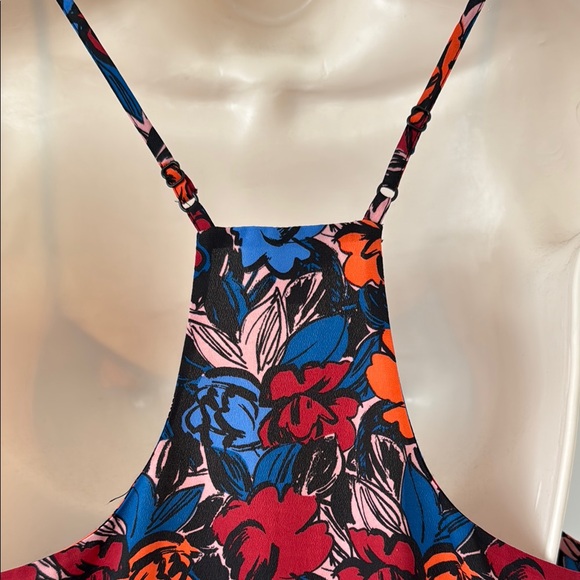 J.Crew Floral Spaghetti Strap Racerback Cami Top Size 8 - Picture 6 of 8